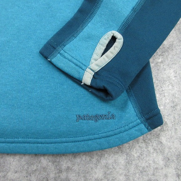 Patagonia Capilene Pullover Women XS 4 Expedition Polartec Zip Neck‎ Jacket Blue - Picture 3 of 15